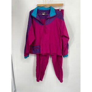 Duffel Sportswear Vintage 2 Pcs  Tracksuit Jogging Set  SIZE LARGE